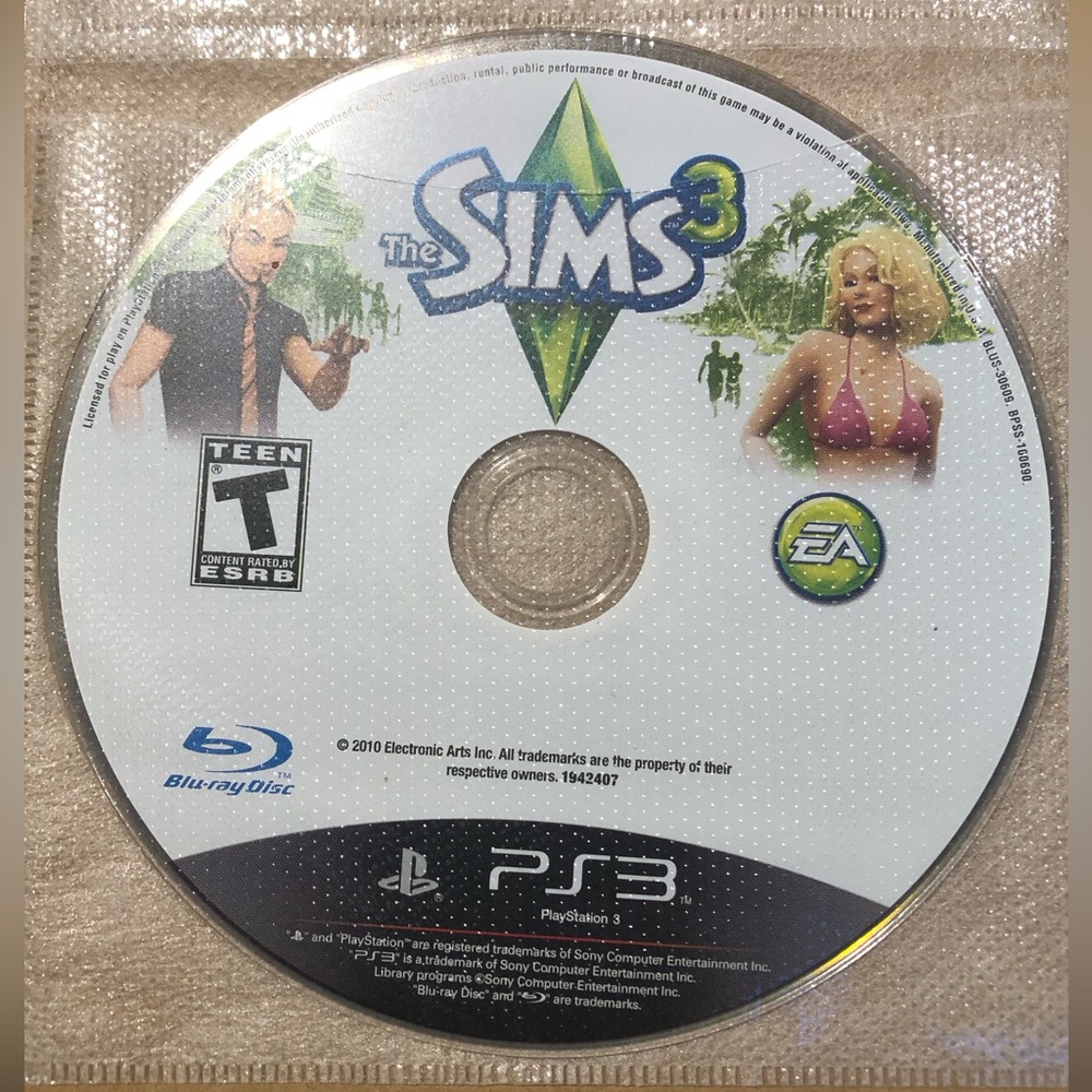 3/$40 The Sims 3 for PS3 - Disc Only